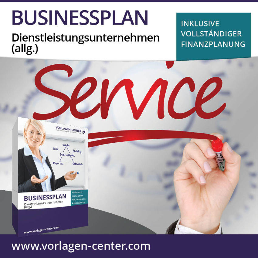 Businessplan-Paket Dienstleistungsunternehmen (allg.)