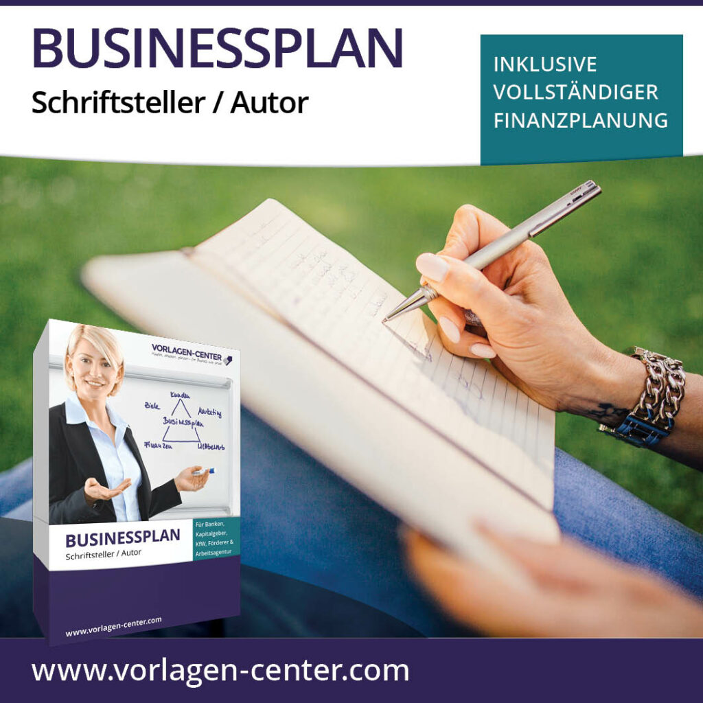 Businessplan-Paket Schriftsteller / Autor