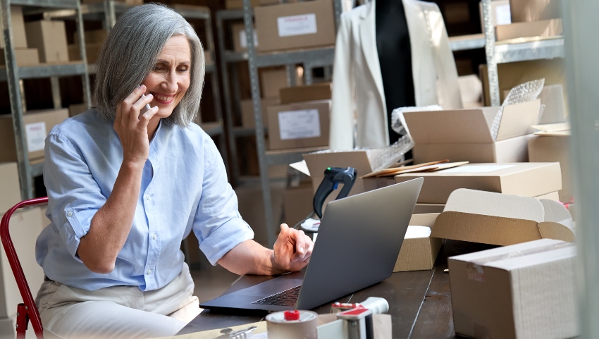 Frau will Onlineshop gründen