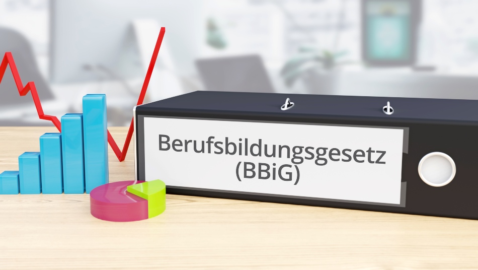 Symbolbild Aktenordner : " Berufsbildungsgesetz " zu Regeln für den Ausbildungsbetrieb