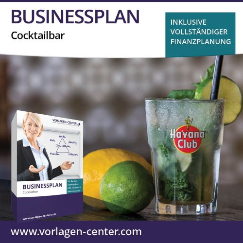 Businessplan-Paket Cocktailbar