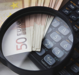 Geld und Taschenrechner
