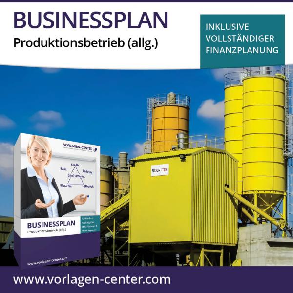 Businessplan-Paket Produktionsbetrieb (allg.)