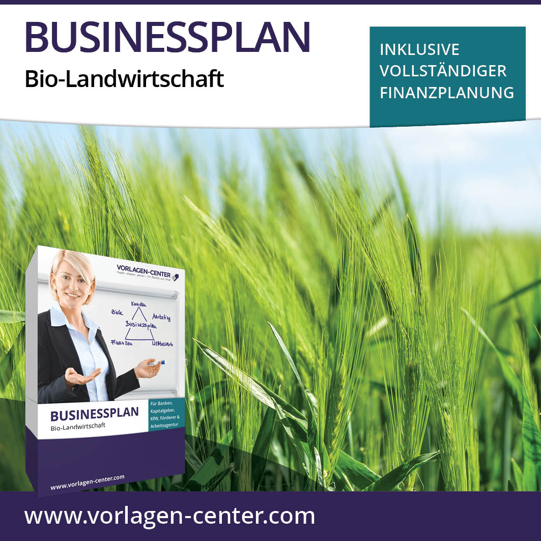 Vorlagen-Center Businessplan-Paket Bio-Landwirtschaft