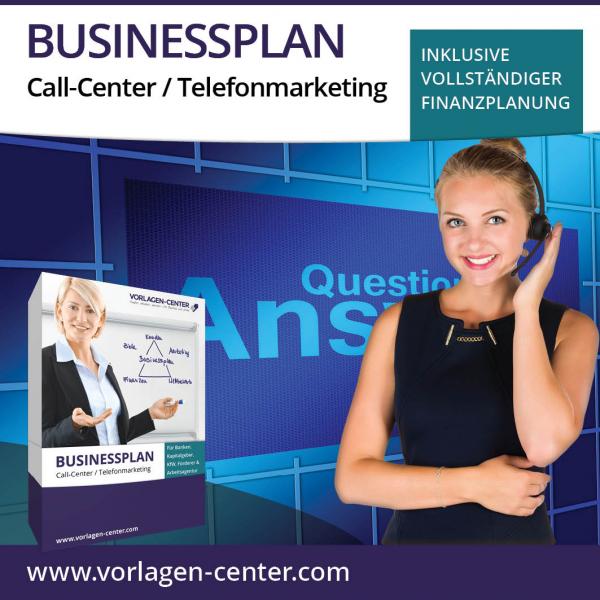 Businessplan-Paket Call-Center / Telefonmarketing