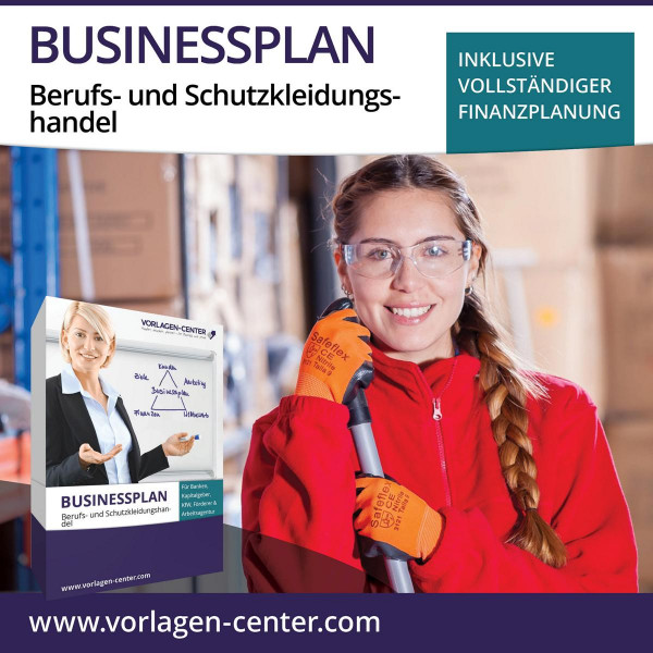 Businessplan-Paket Berufs- und Schutzkleidungshandel