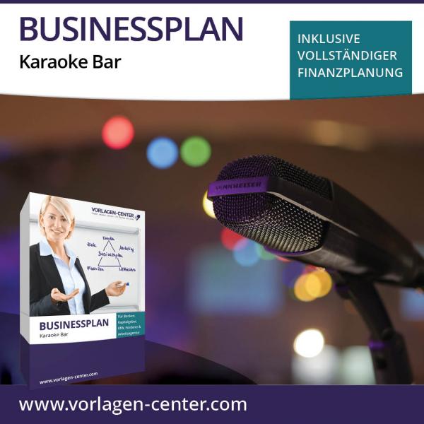 Businessplan-Paket Karaoke Bar