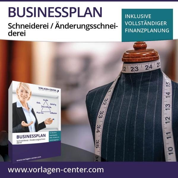 Businessplan-Paket Schneiderei / Änderungsschneiderei