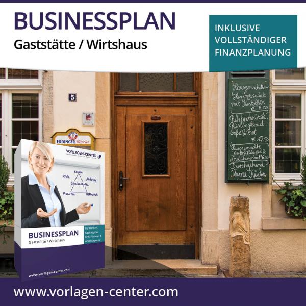Businessplan-Paket Gaststätte / Wirtshaus