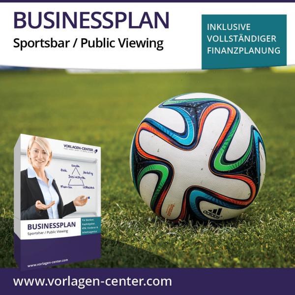 Businessplan-Paket Sportsbar / Public Viewing