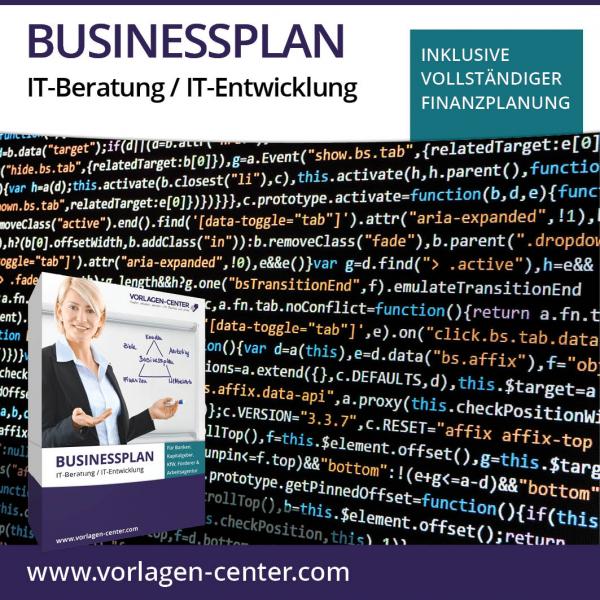 Businessplan-Paket IT-Beratung / IT-Entwicklung