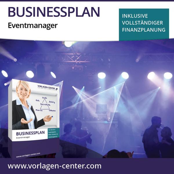 Businessplan-Paket Eventmanager