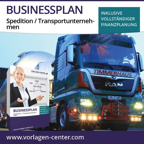 Businessplan-Paket Spedition / Transportunternehmen