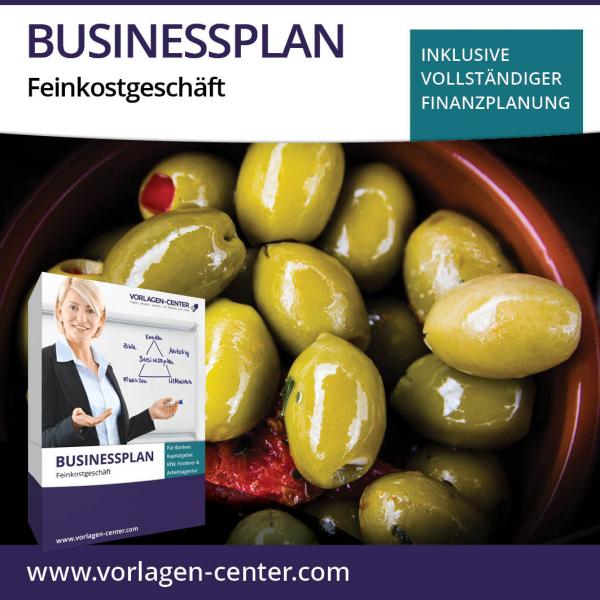 Businessplan-Paket Feinkostgeschäft