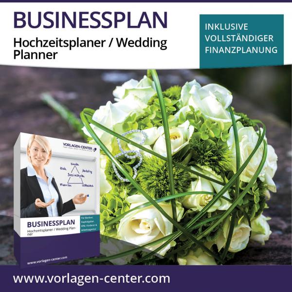 Businessplan-Paket Hochzeitsplaner / Wedding Planner