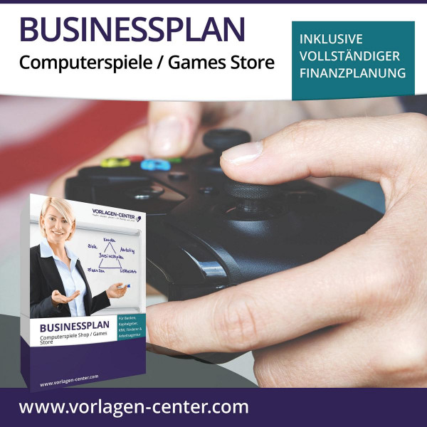 Businessplan-Paket Computerspiele Shop / Games Store