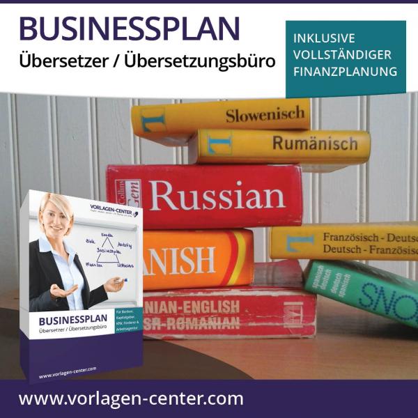 Businessplan-Paket Übersetzer / Übersetzungsbüro