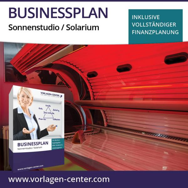 Businessplan-Paket Sonnenstudio / Solarium