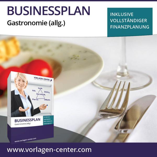 Businessplan-Paket Gastronomie (allg.)